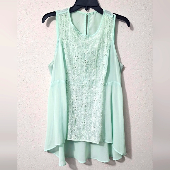 Lily Rose teal blouse size M - Picture 1 of 2